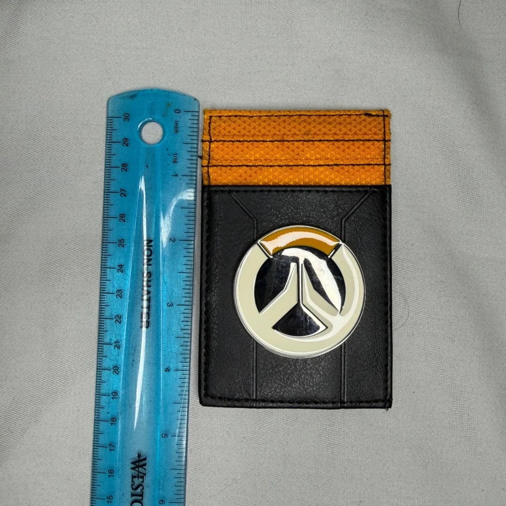 Overwatch Blizzard Entertainment Black Orange Card Holder Money Clip Wallet 2018